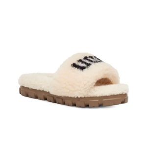 UGG Cozette Graphic Curly Genuine Shearling Slide